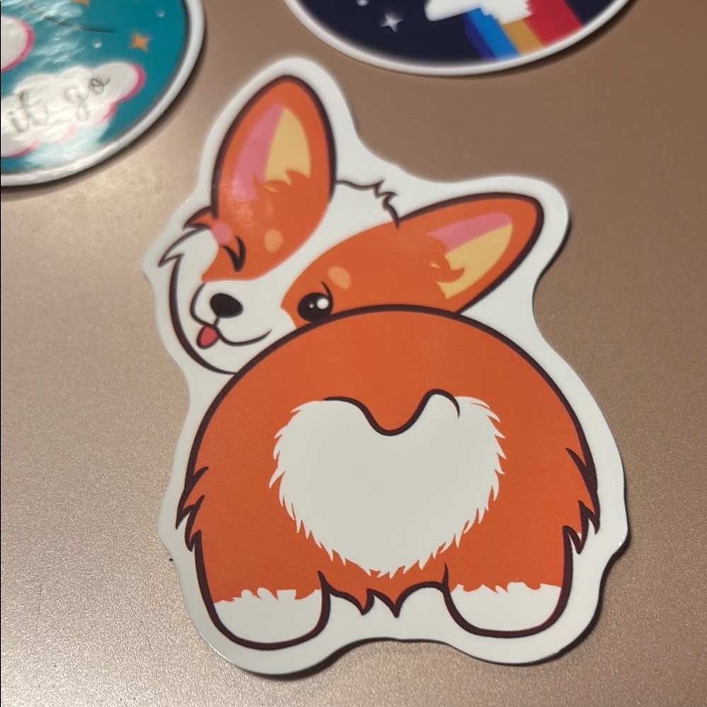 Cute Corgi Sticker Hand Crafted NEW Final Sale